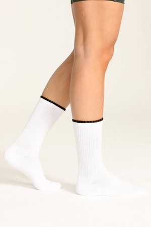 (2 Pairs) Women's Sport Tennis Rib Socks from Ecoer Fashion