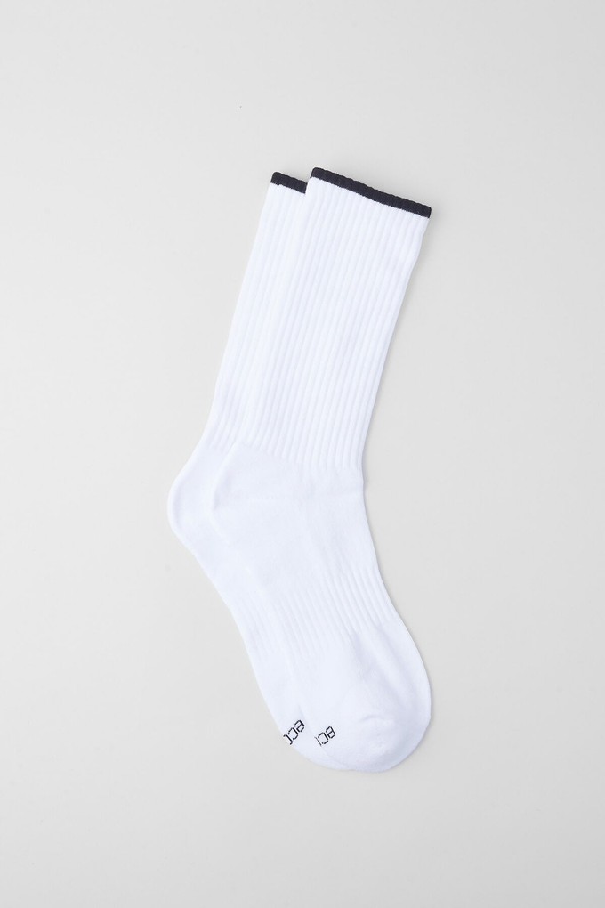 (2 Pairs) Women's Sport Tennis Rib Socks from Ecoer Fashion