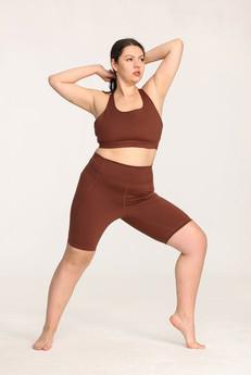 Recycled High-Rise Bike Shorts via Ecoer Fashion