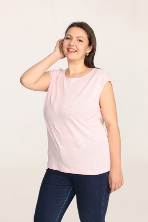 Organic Linen Sleeveless Tee from Ecoer Fashion