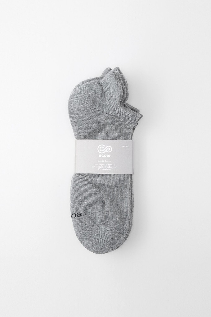 Women's Everyday Classic Ankle Socks (3 Pairs) from Ecoer Fashion