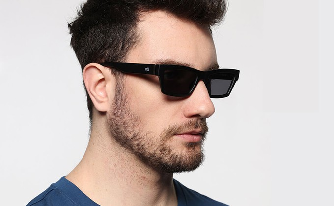 Rectangle Knight Sunglasses from Ecoer Fashion