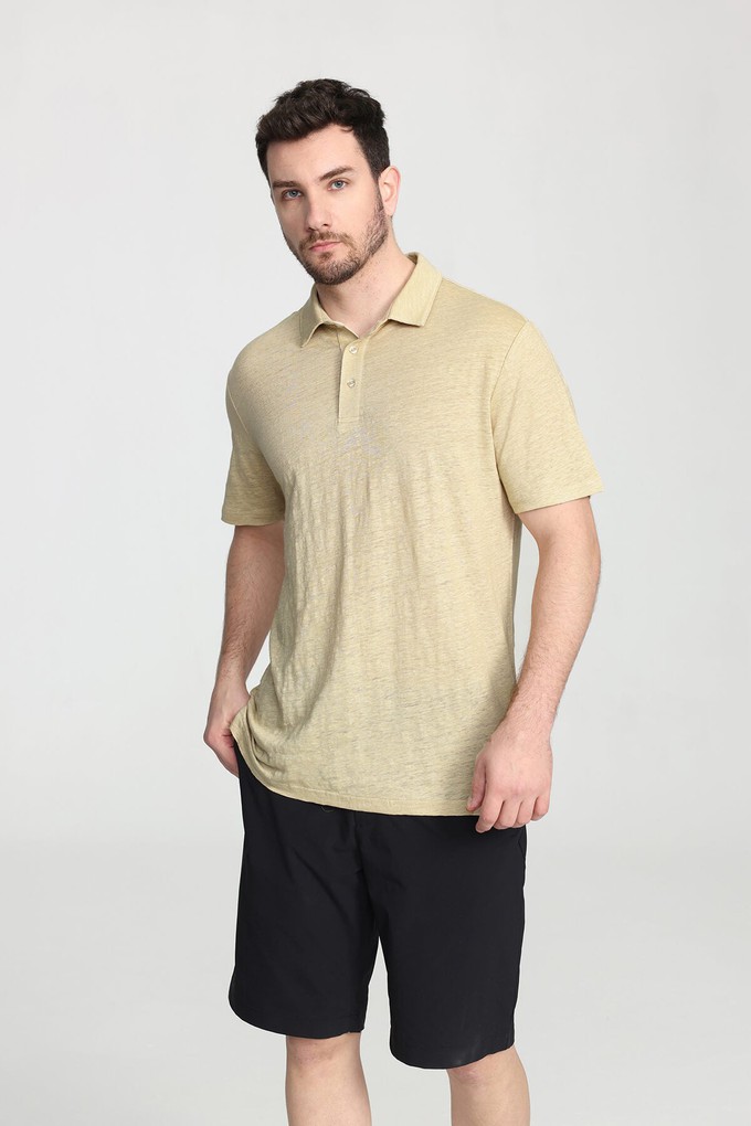 Organic Linen Polo Shirt from Ecoer Fashion