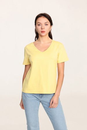 Organic Cotton V-Neck T-Shirt from Ecoer Fashion