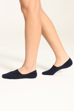 (2 Pairs) Women's Classic No-Show Socks Solid from Ecoer Fashion