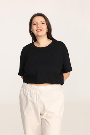 Organic Cotton Cropped T-Shirt from Ecoer Fashion