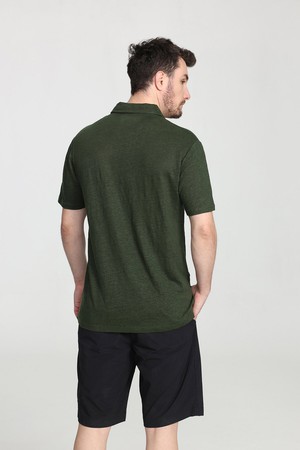 Organic Linen Polo Shirt from Ecoer Fashion