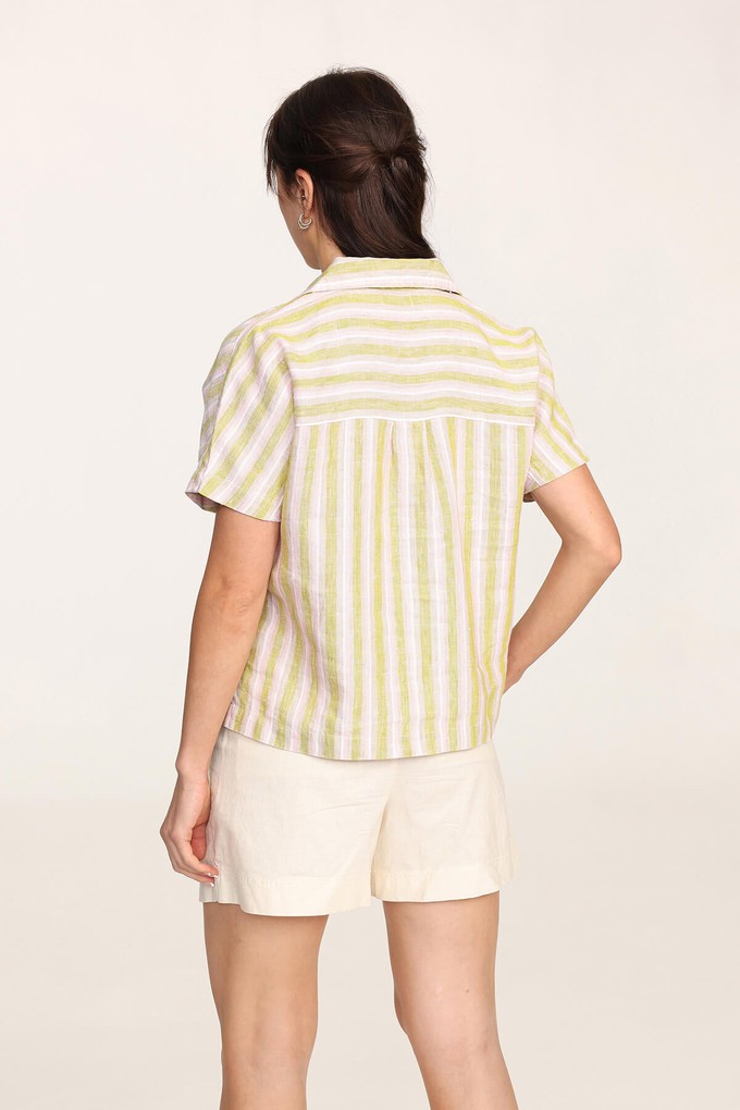 Organic Linen Stripe Shirt from Ecoer Fashion