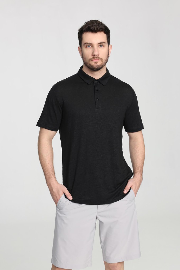 Organic Linen Polo Shirt from Ecoer Fashion