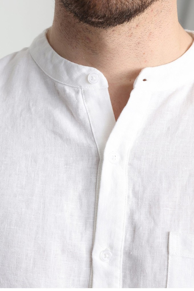 Organic Linen White Shirt from Ecoer Fashion