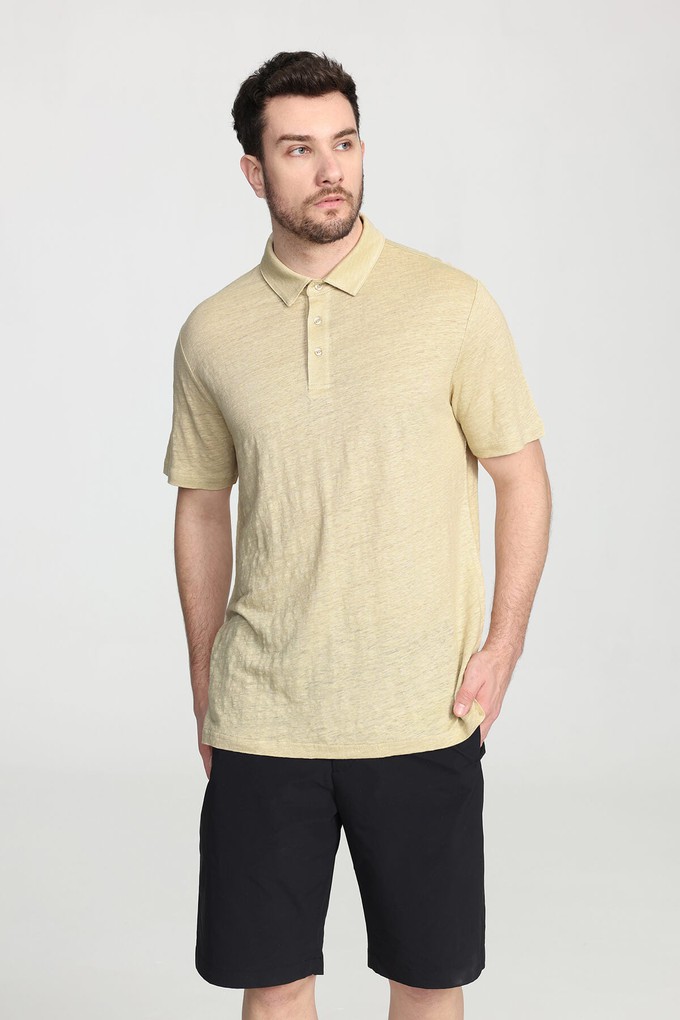 Organic Linen Polo Shirt from Ecoer Fashion