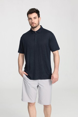 Organic Linen Polo Shirt from Ecoer Fashion