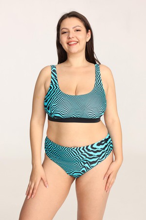 Reversible Swimwear Scoop Neck Bikini Set from Ecoer Fashion