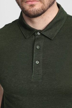 Organic Linen Polo Shirt from Ecoer Fashion