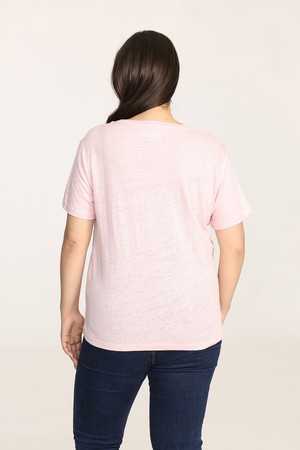Organic Linen Crew Neck T-Shirt from Ecoer Fashion