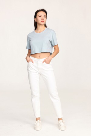 Organic Cotton Cropped T-Shirt from Ecoer Fashion