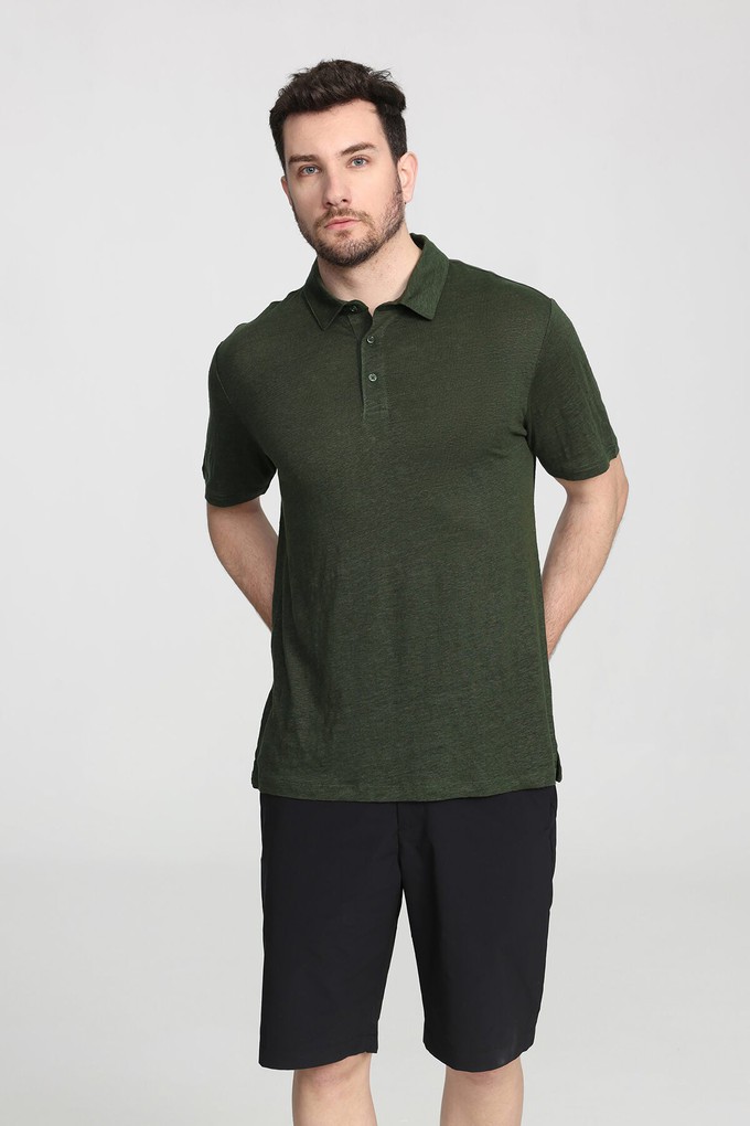 Organic Linen Polo Shirt from Ecoer Fashion