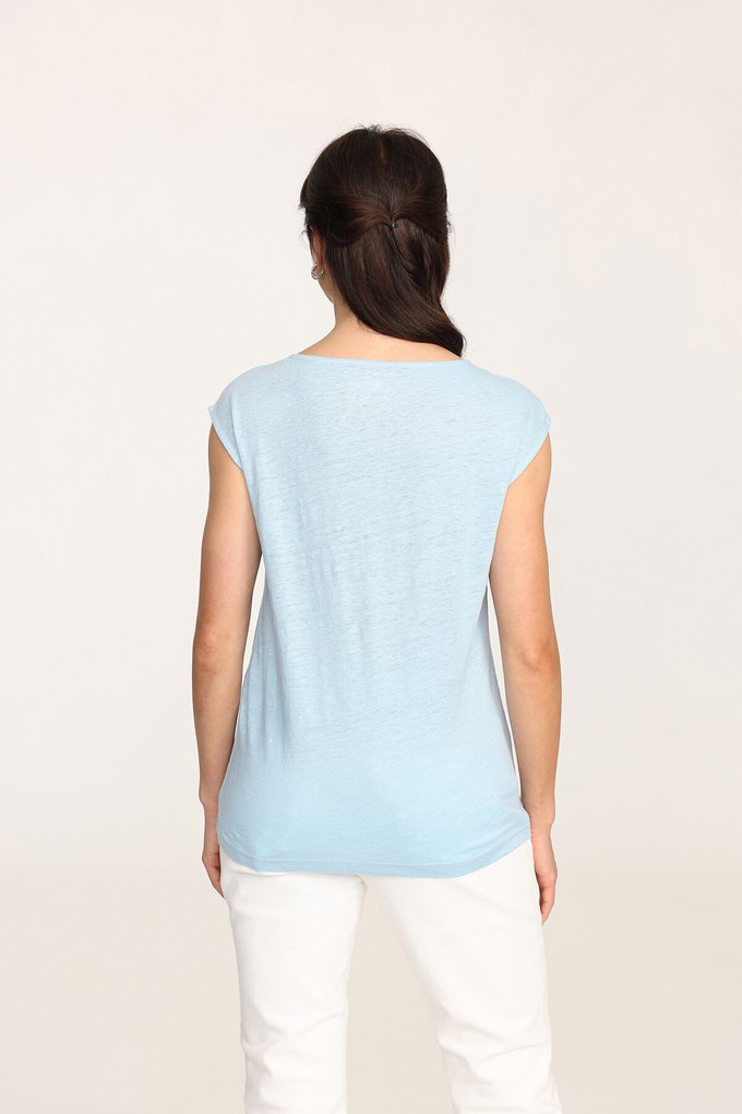 Organic Linen Sleeveless Tee from Ecoer Fashion