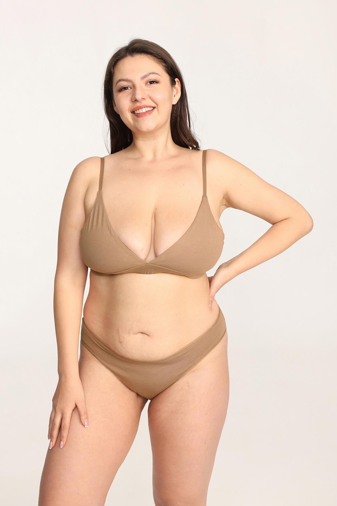 Organic Cotton Soft Triangle Bralette from Ecoer Fashion