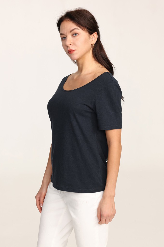 Hemp Scoop Neck T-shirt from Ecoer Fashion