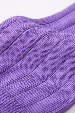 (2 Pairs) Women's Classic Rib Pima Cotton Socks from Ecoer Fashion