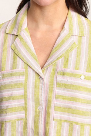 Organic Linen Stripe Shirt from Ecoer Fashion