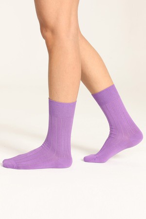 (2 Pairs) Women's Classic Rib Pima Cotton Socks from Ecoer Fashion