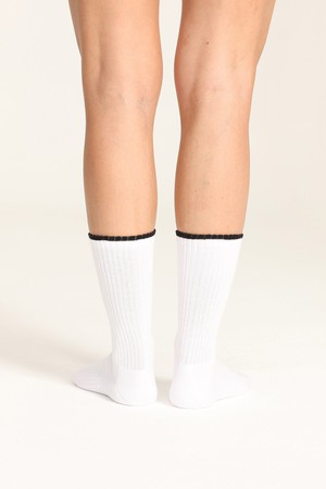 (2 Pairs) Women's Sport Tennis Rib Socks from Ecoer Fashion