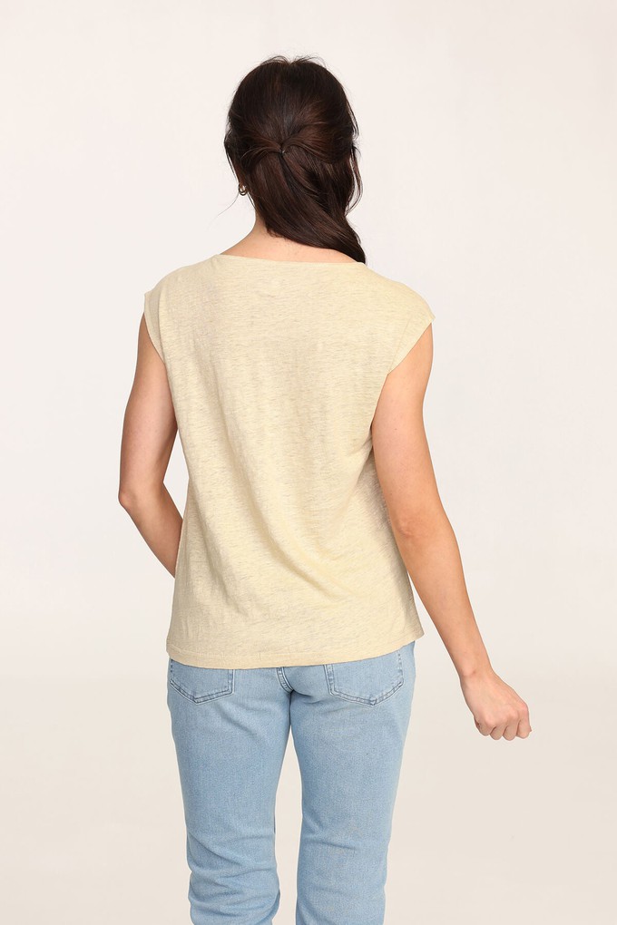 Organic Linen Sleeveless Tee from Ecoer Fashion