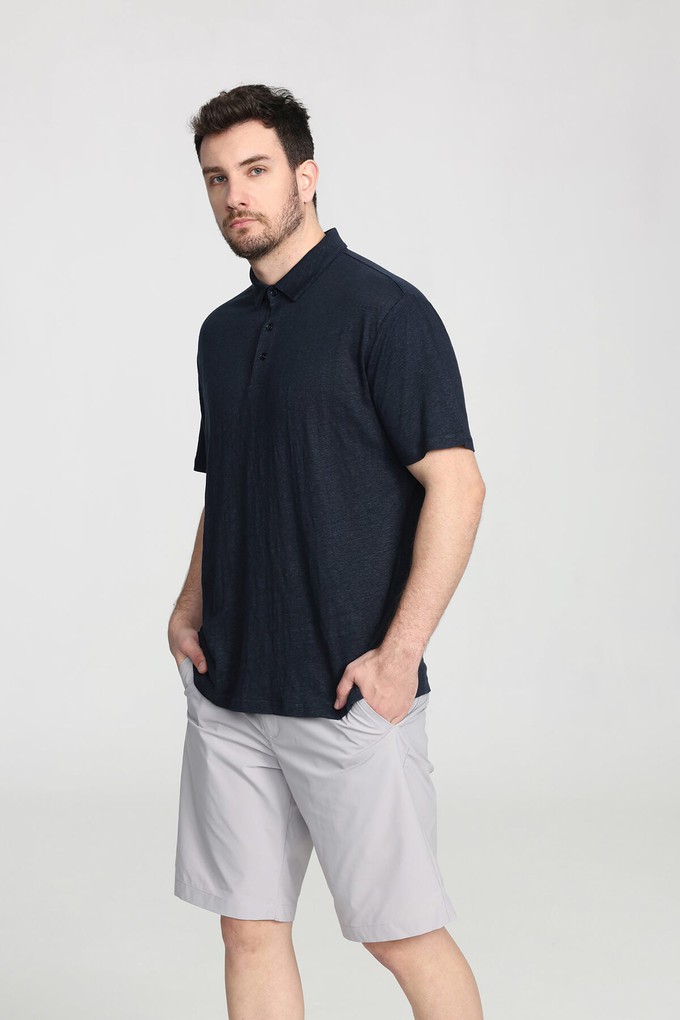 Organic Linen Polo Shirt from Ecoer Fashion