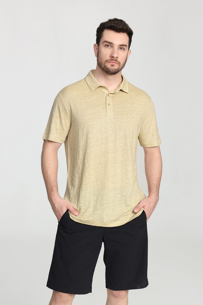 Organic Linen Polo Shirt from Ecoer Fashion