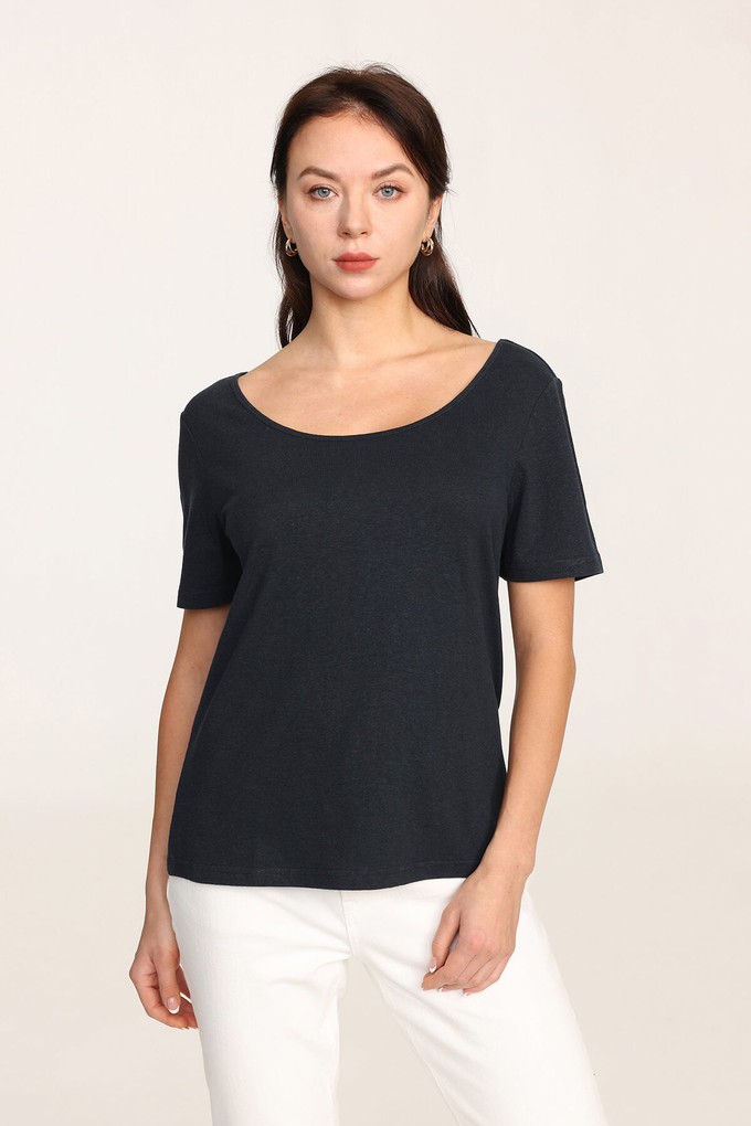 Hemp Scoop Neck T-shirt from Ecoer Fashion