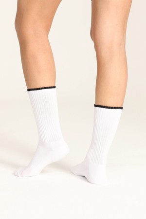 (2 Pairs) Women's Sport Tennis Rib Socks from Ecoer Fashion