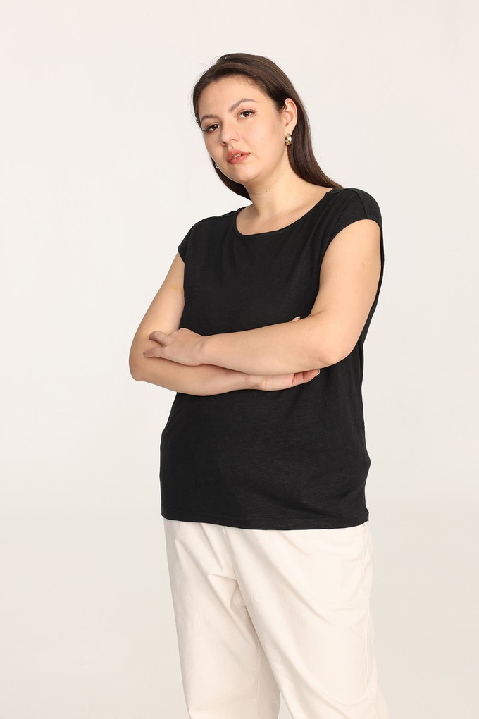 Organic Linen Sleeveless Tee from Ecoer Fashion