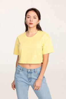 Organic Cotton Cropped T-Shirt via Ecoer Fashion