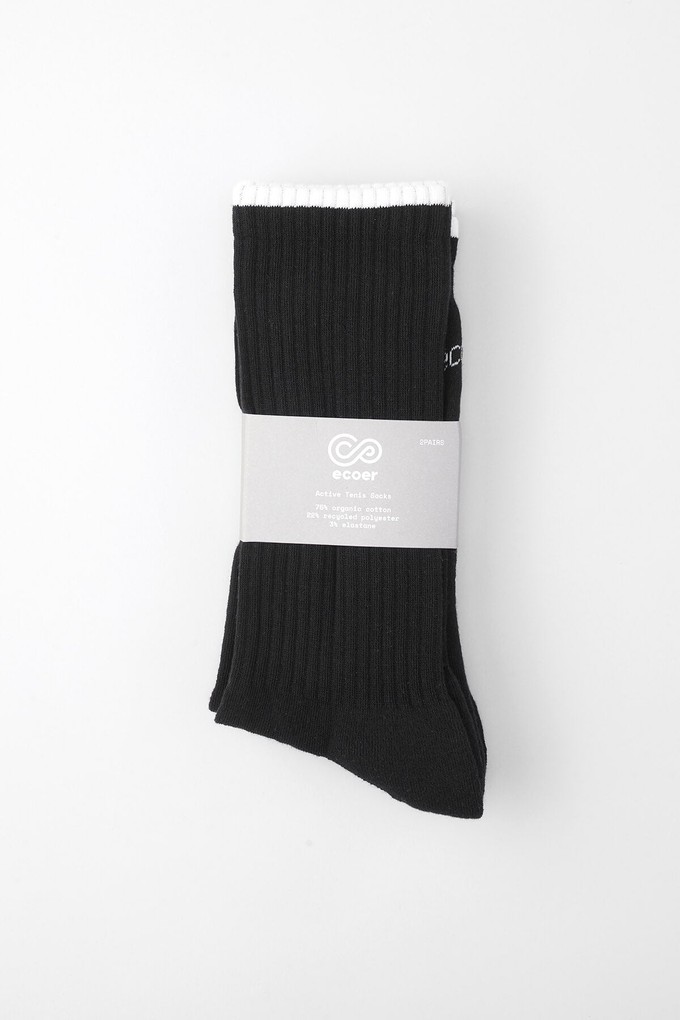 (2 Pairs) Women's Sport Tennis Rib Socks from Ecoer Fashion