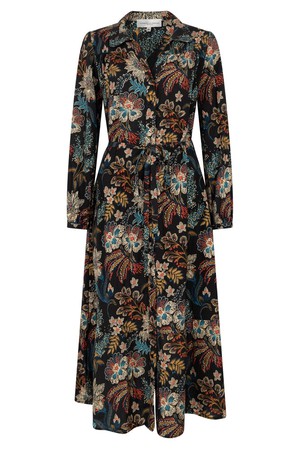 George Dress | Black flower painting from Elements of Freedom