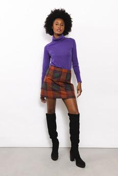 Pepper Skirt | Checked Multicolor via Elements of Freedom