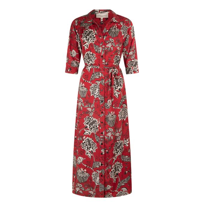 Jess Dress | Bordeaux Print from Elements of Freedom