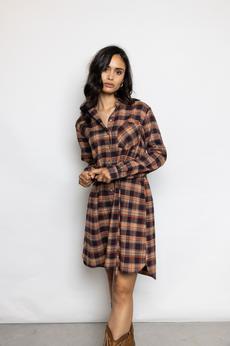 Anna Dress | Checked Multicolor via Elements of Freedom