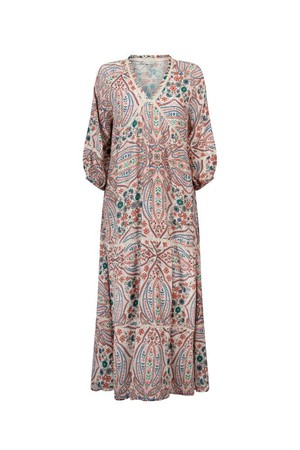 Ava Dress | White Flowerprint (mixed colors) from Elements of Freedom