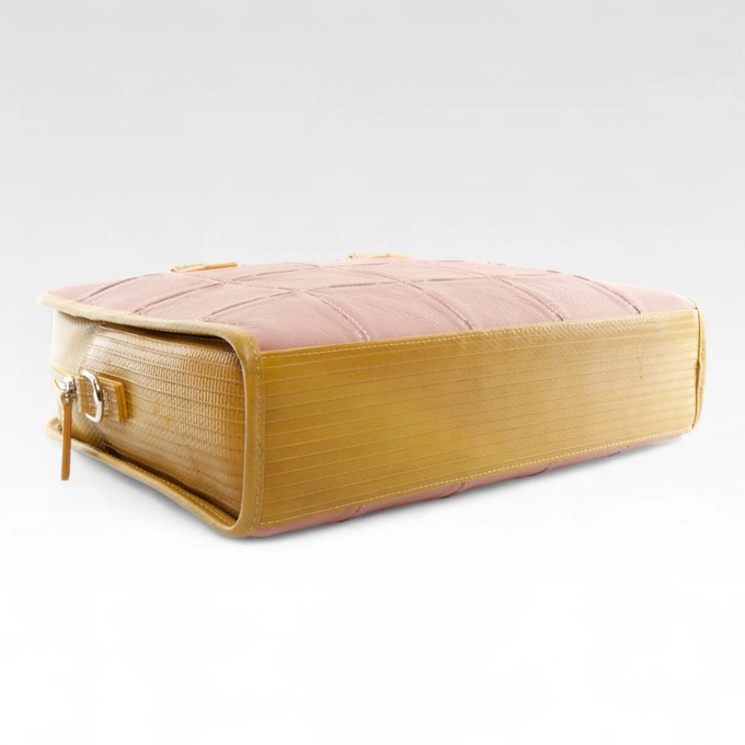 Compact Briefcase | Leather & Fire-hose from Elvis & Kresse