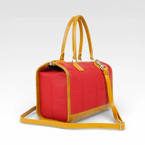 Small Post Bag | Leather & Fire-hose from Elvis & Kresse