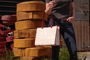 Whitstable Tote | Leather & Fire-hose from Elvis & Kresse