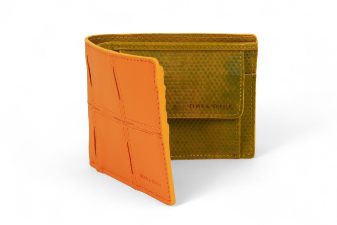 Billfold Wallet with Coin Pocket | Leather & Fire-hose from Elvis & Kresse