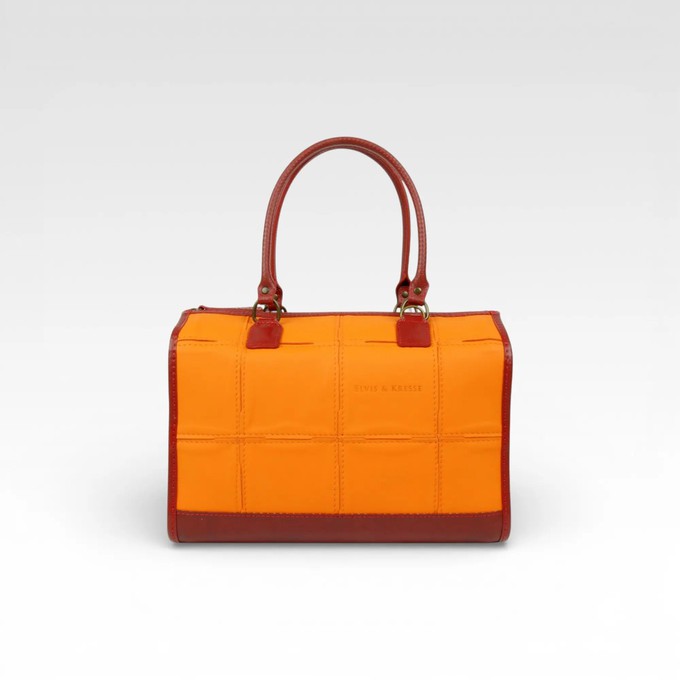 Small Post Bag | Leather & Fire-hose from Elvis & Kresse