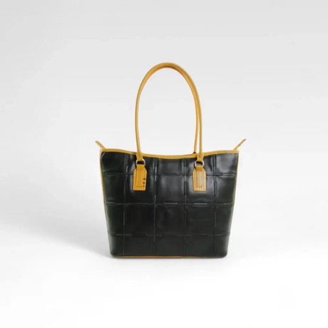 Small Tote | Leather & Fire-hose from Elvis & Kresse
