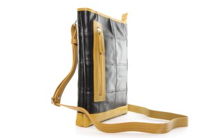 Reporter Bag | Leather & Fire-hose from Elvis & Kresse
