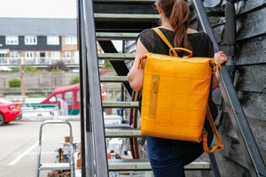 Large Backpack | Leather & Fire-hose from Elvis & Kresse