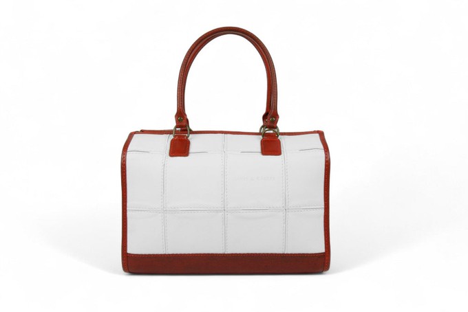 Small Post Bag | Leather & Fire-hose from Elvis & Kresse